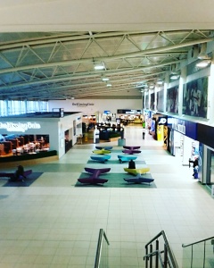 Empty airport terminal. So incredibly quiet!